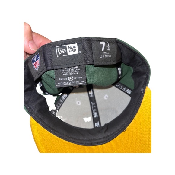 Green Bay Packers Vintage Style Fitted Hat by New ERA: Cheese Head: Jordan Love - Picture 4 of 5